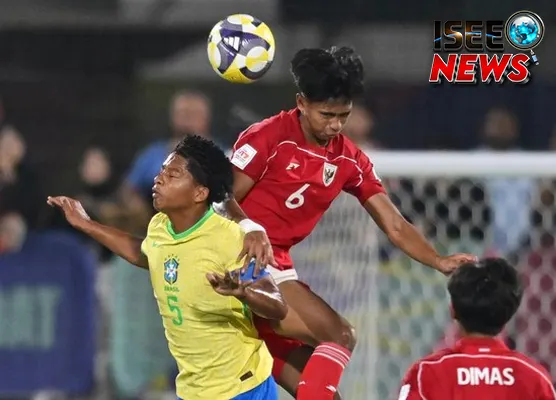 Garuda Muda Kena Dead Blow, Brasil Menang Telak 0-4
