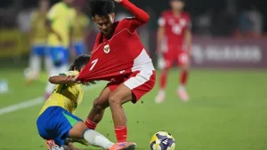 Garuda Muda Kena Dead Blow, Brasil Menang Telak 0-4