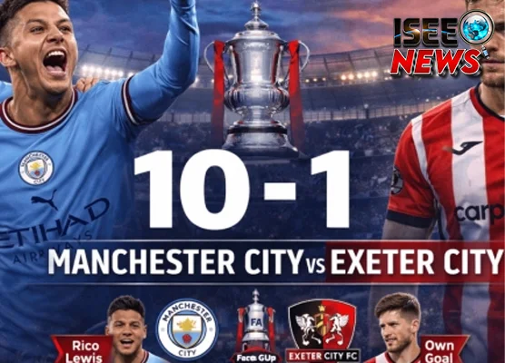 Man City Libas Exeter City 10-1! Pesta Super Gol di Piala FA!